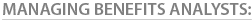 Managing Benefits Analyst